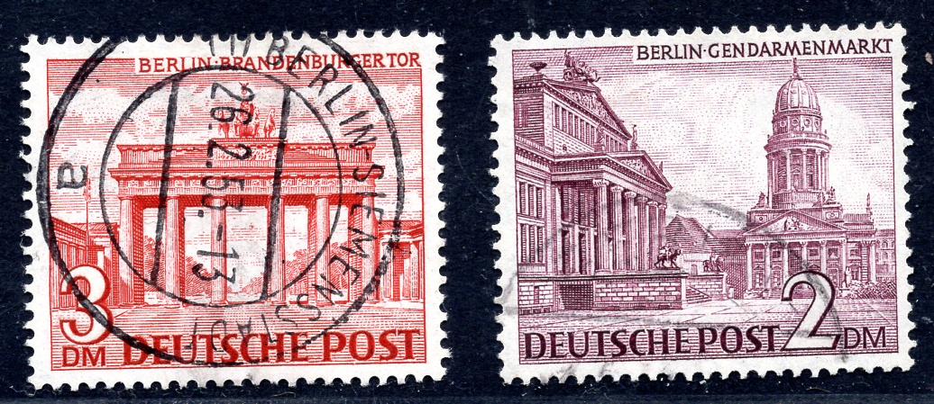 BERLIN 1949 58X,59X gestempelt WASSERZEICHEN geprüft SCHLEGEL BPP